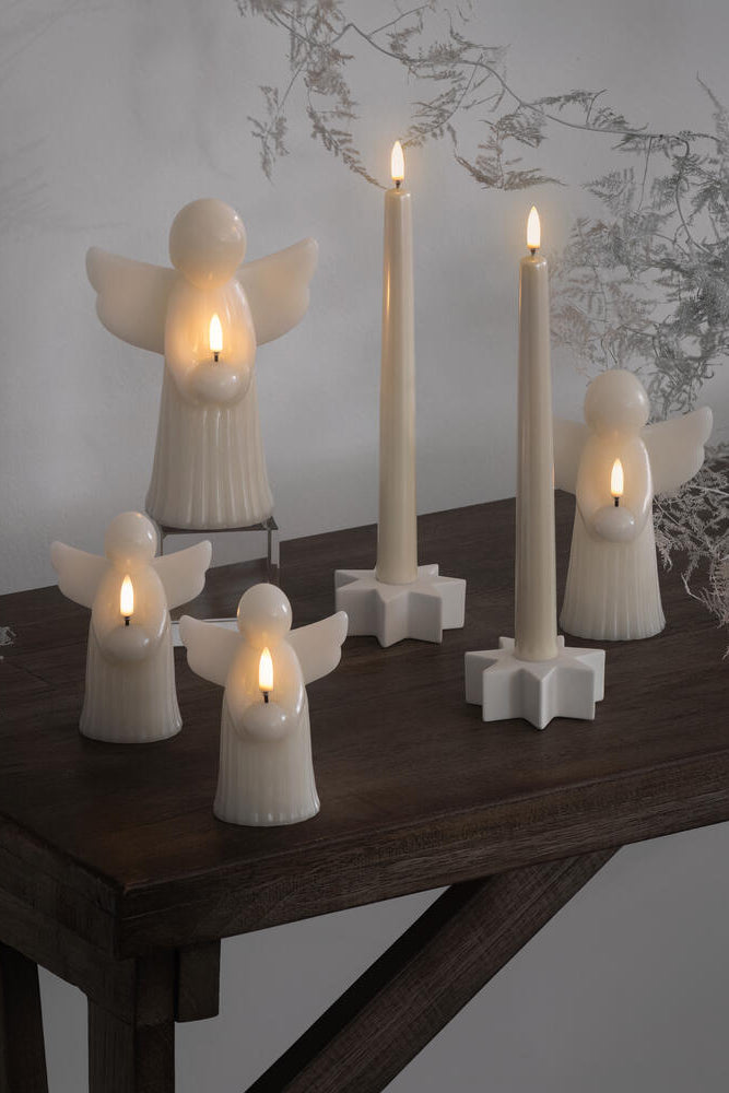 Angel LED lys, Vanilla Smooth - H12 cm
